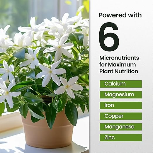 16oz Jasmine Fertilizer for Jasmine Plant Live - Makes 96 Gallons of Indoor Plant Food for Houseplants, Nutrient-Rich Houseplant Fertilizer - Ideal Outdoor & Houseplant Food for Vibrant Growth
