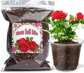 Organic Rose Soil Mix, Indoor Plants Potting Mix for All Potted Rose, Grow Healthy houseplants Indoors