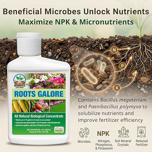 RG800147 Fertilizer - Improves Seed Germination & Root Growth, 8 oz Liquid Concentrate