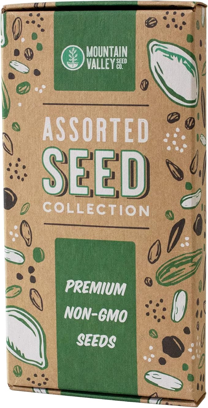 Mexican Seed Salsa Garden Collection | Basic Assortment | Grow Vegetables for Salsa, Hot Sauce, Pico De Gallo | 6 Non-GMO Vegetable Gardening Seed Packets: Jalapeno, Tomato, Cilantro, Onion, Chives, &