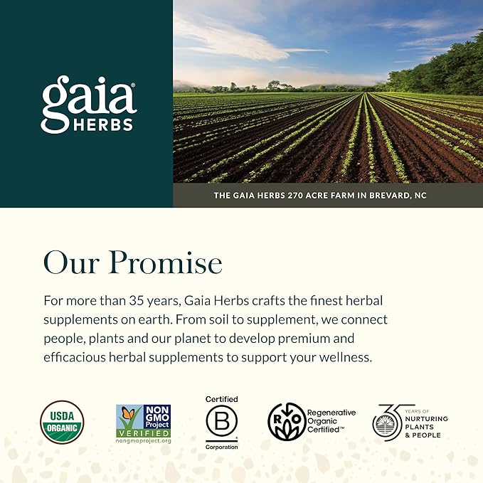 Gaia Herbs Holy Basil Leaf - Traditionally Used to Support Stress Response - Adaptogenic Ayurvedic Herb* - 60 Vegan Liquid Phyto-Caps (30 Servings)
