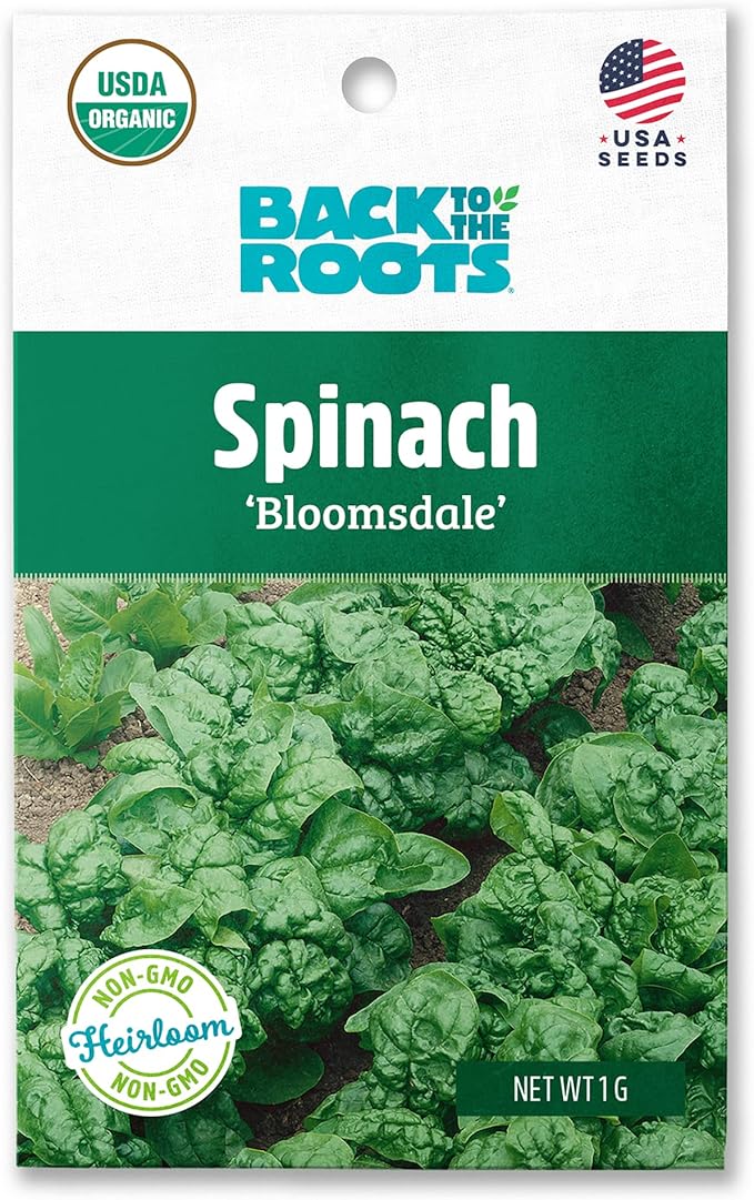 Back to The Roots 100% Organic Seed Packet - Spinach