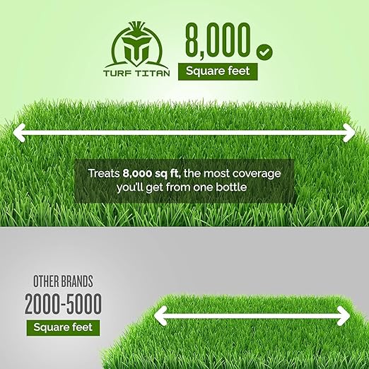 Turf Titan Root Booster Liquid Probiotic for Lawn and Garden (32 oz) with Hose End Sprayer – Improves Nutrient Uptake in Compacted & Clay Soil – Supports Stronger Roots – Covers 6,000 Sq Ft
