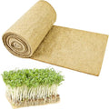 Emsiok 1Roll 10" X 79" Microgreen Grow Mat Natural Fiber Grow Mats Microgreens Grow Kit Hydroponic Pads Indoor Organic Production for Microgreen Starter Tray Wheatgrass Sprouts