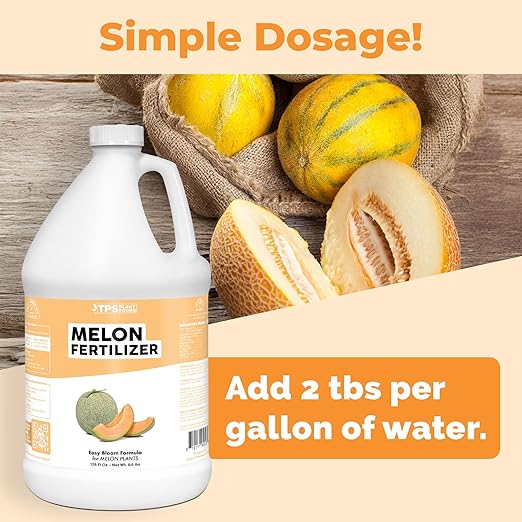 Melon Fertilizer – Liquid Plant Food for Bigger Melons, Stronger Vines & Better Fruit Development, 1 Gallon