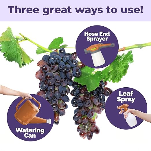 Grape Fertilizer – Liquid Plant Food for Bigger Harvests, Stronger Vines & Better Fruit Development, 1 Gallon