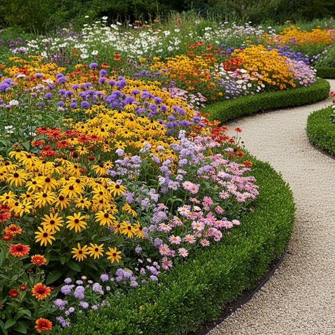 Wildflower Seeds Mixed, Perennial Flower Seeds fo Plating (2 Ounces 18000 Seeds)