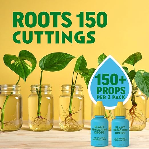 Rooting Drops for Plant Propagation | for Faster, Stronger Roots & Less Shock | Propagation Drops for Water, Soil, Moss, & More! Supports Plant Health During Repotting | for All Your Props & Cuttings