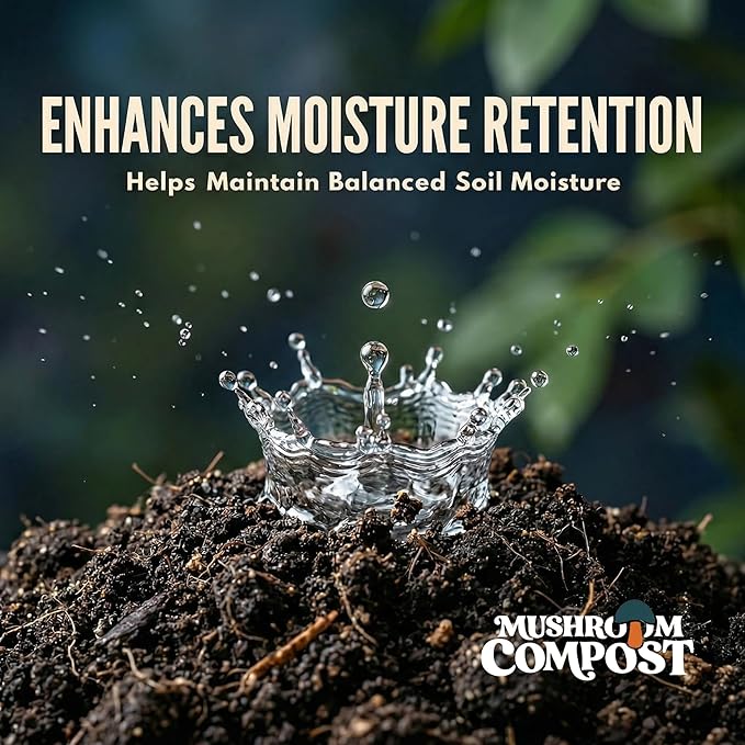 Mushroom Soil Compost Pail, Organic Nutrient-Rich Garden Soil for Vegetables, Flowers, Raised Beds, Lawn & Planting Mix (12 lb)