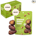 Realsy Almond Butter Stuffed Medjool Dates, Organic Dates with No Sugar Added, Gluten-Free, Vegan, Good Source of Fiber, Low Glycemic Index, All Natural Healthy Snack, (10 Pack)