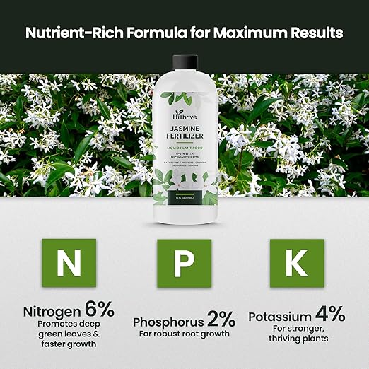 16oz Jasmine Fertilizer for Jasmine Plant Live - Makes 96 Gallons of Indoor Plant Food for Houseplants, Nutrient-Rich Houseplant Fertilizer - Ideal Outdoor & Houseplant Food for Vibrant Growth