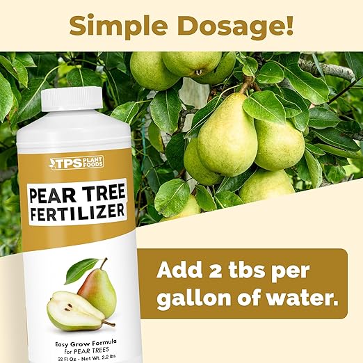 Pear Tree Fertilizer – Liquid Plant Food for More Fruit, Better Flowering & Stronger Root Development, 32 oz