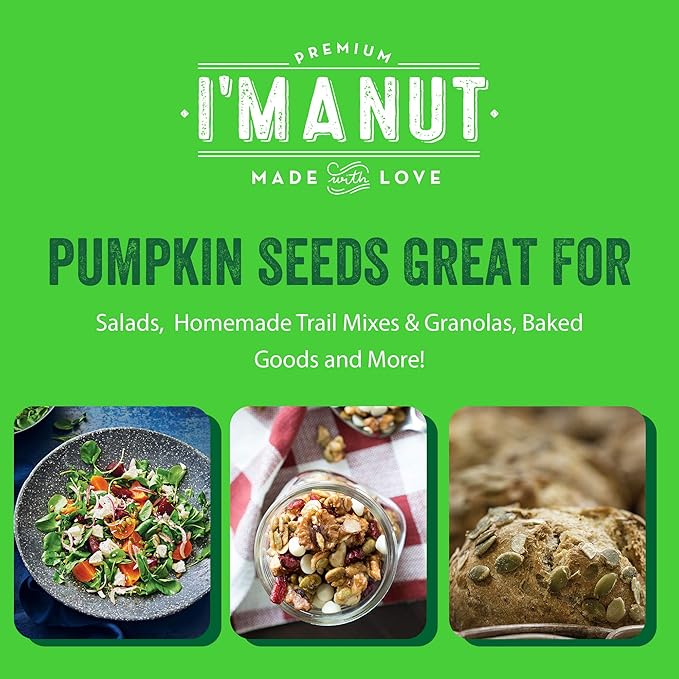 Oven Toasted Pumpkin Seeds with Sea Salt (Papitas) 32 oz (2 lb) Batch Tested Gluten & Peanut Free | No Oils | No PPO | Non GMO | Vegan and Keto Friendly | Premium Quality