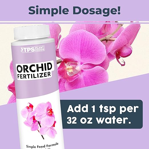 Orchid Plant Food – Liquid Fertilizer for Reblooming, Longer-Lasting Flowers & Healthy Roots, 8 oz