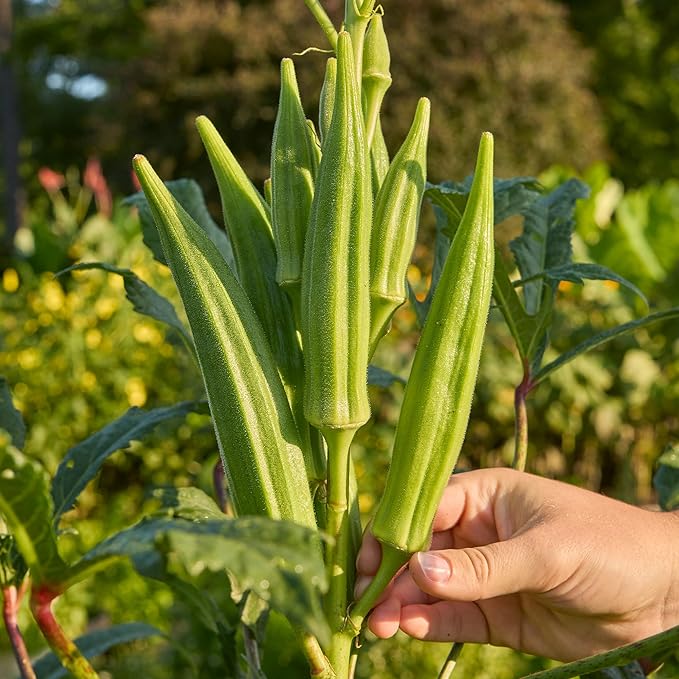 Burpee Clemson Spineless Okra Seeds - Classic High-Yield Variety