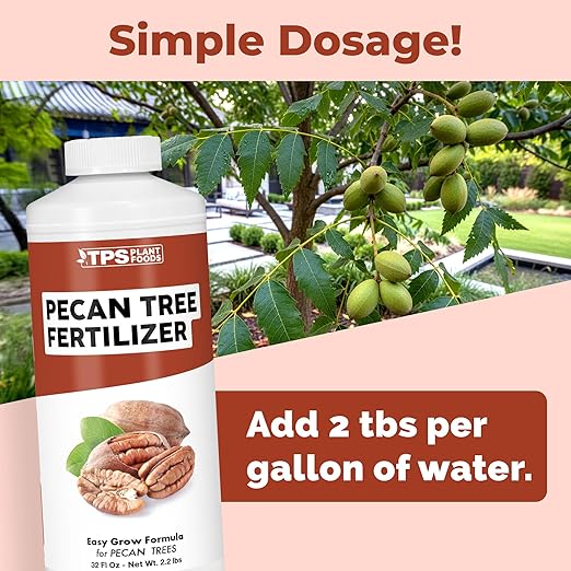 Pecan Tree Fertilizer – Liquid Plant Food for Strong Nut Production, Healthy Leaf Growth & Stronger Root Development, 32 oz
