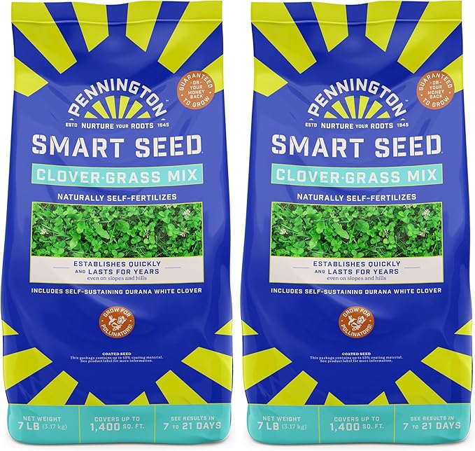 Pennington Smart Seed Clover and Grass Mix 7 lb (Pack of 2)