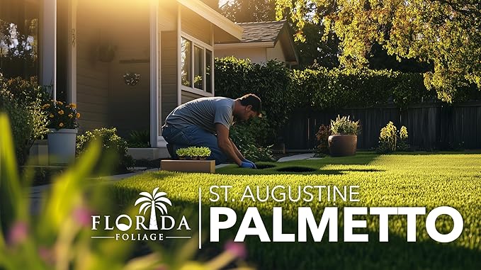 St. Augustine Palmetto | 72 Live Extra Large Grass Plugs | Drought, Salt & Shade Tolerant Turf Sod | for Healthy Lawns