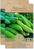 Gaea's Blessing Seeds - Bitter Melon Seeds - Bitter Gourd Heirloom Non-GMO Bittermelon Seeds with Easy to Follow Planting Instructions - 92% Germination Rate (Pack of 2)