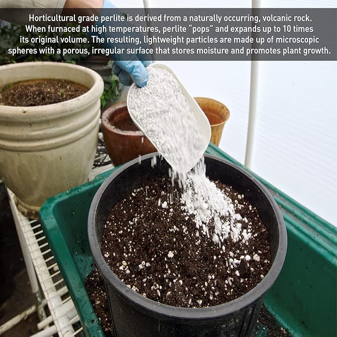 Supreme Perlite Medium Horticultural Grade Expanded Perlite – 4 Cubic Foot – 113 Liters – 103 U.S. Dry Qrts – Indoor & Outdoor Use – OMRI Listed
