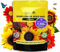 NatureZ Edge 5200+ Sunflower Seeds for Planting Bulk Variety Pack, Get More Sunflower Seeds to Plant, from Dwarf Sunflowers to Giant Sunflower Seeds, Includes Mammoth Sunflower Seeds, Non-GMO
