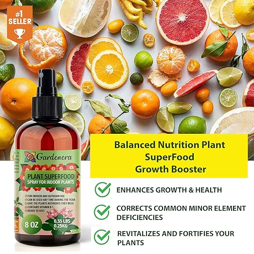 𝐁𝐄𝐒𝐓𝐒𝐄𝐋𝐋𝐄𝐑 Plant Superfood for Tomato Plants with B1 Vitamin, Glucose and Essential Minerals - Organic Plant Food Fertilizer for Indoor & Outdoor Tomatoes Care - 8oz