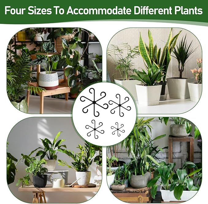 16Pcs Plant Stem Support, Plant Support for Indoor Plants, Plastic Climbing Plants Stem Holders for Thriving Growth Accessories