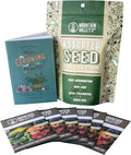 The Perennial Herb Seed Collection - Lavender, Rosemary, Marjoram, Thyme, Oregano, & Sage Seeds - with 64 Page Planting Booklet - Mediterranean Herbs for Planting - Indoor & Outdoor Gardening