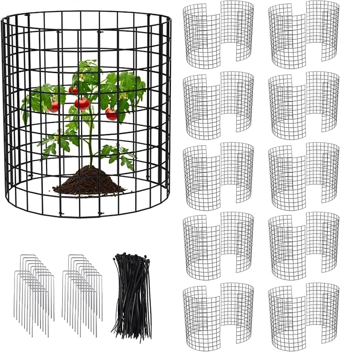 10 Packs Wire Plant Protectors from Animals -16.8'' x13'' Metal Mesh Plan t Cage Covers Garden Small Plan t Protectors Animals Chicken Wires Cover for Protect Plants,Vegetables