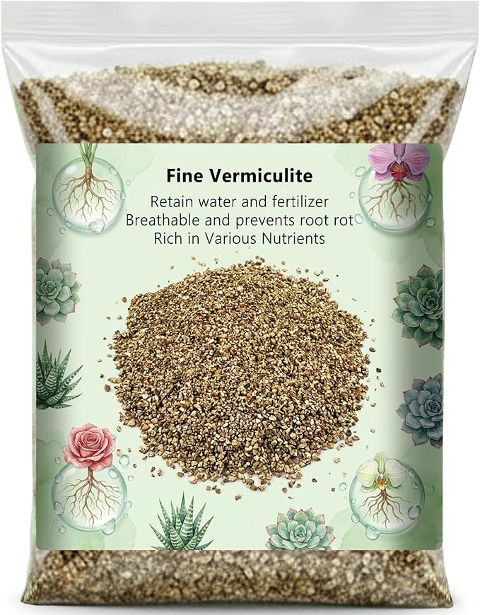 Sukh 14.6OZ Vermiculite - Organic Vermiculite for Gardening Plants Fine Horticultural Soil Amendments Bulk Additive Perfect Potted and Garden Professional Grade 3-6mm