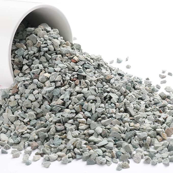 5lb Succulents and Cactus Green Zeolite, Décor & Additive Rocks, Natural Decorative Gravel for Bonsai, Fairy Gardening, DIY Projects, Vases Fillers, Terrarium