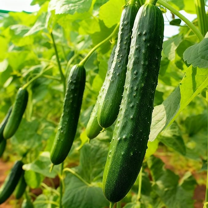 Cucumis Vegetable Fruit Seeds for Planting, 100 Cucumber Seeds, Heirloom Delicious Cucumber Vegetable Seeds for Small Garden Border, Home Outdoor