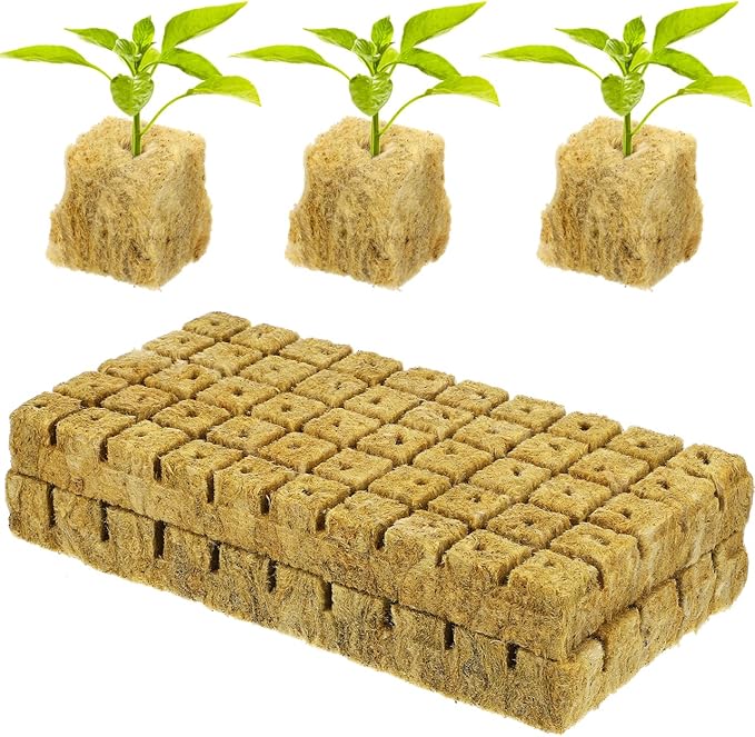 100pcs Plant Propagation Soil Blocks Oasis Cubes for Seedling Start Soilless Culture