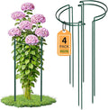 TCBWFY 4 PCS Plant Supports 16" Dx46 H Peony Cages and Supports,6mm Thick Metal Wire Heavy-Duty Garden Stakes for Indoor & Outdoor Plants,Ideal for Peony,Tomato,Hydrangea,Rose
