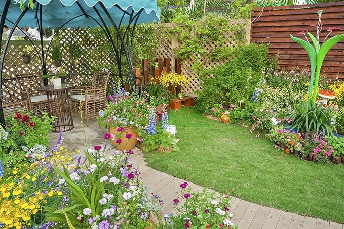 10000+ Perennial Mix Wildflower Seeds 16 Assorted of Heirloom Flower -1oz Zinnia Poppy Crimson Clover Milkweed Lupine Marigold Mexican Hat Sage Nasturtium