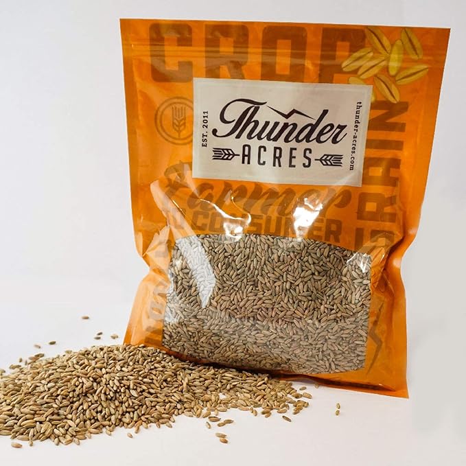 Thunder Acres Organic Winter Rye Seeds, Non-GMO (3 lb)