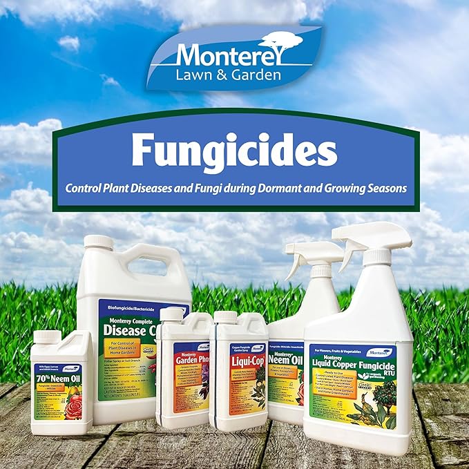 Monterey Garden Phos Bundled with Measuring Spoon - Fungicide for Root Rot, Downy Mildew, Fire Blight, Sudden Oak Death, Phytopthora & Pythium - 1 PT