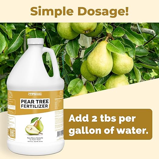 Pear Tree Fertilizer – Liquid Plant Food for More Fruit, Better Flowering & Stronger Root Development, 1 Gallon