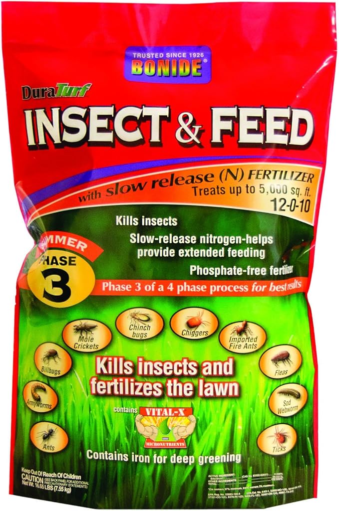 BONIDE PRODUCTS 60430 Insect Control Fertilizer, 5M