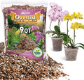 Orchid Bark Potting Mix - 9QT Natural Orchid Potting Mix for Repotting, Blended with Small Pine Bark and Perlite to Provide Ideal Ventilation and Good Drainage for Orchids and Other Potted Plants