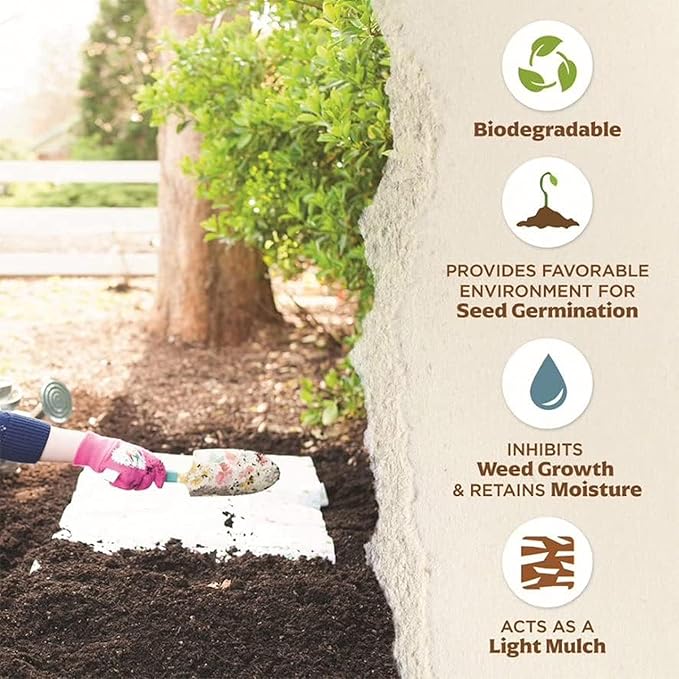 Seed Mat - Easy to Plant and Grow Garden Seeds - Creates Fragrant, Vibrant Flower Garden (BloomScape Floral Ground Cover Blend - 1 mat)