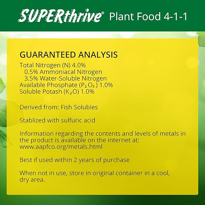 SUPERthrive Liquid Organic All Purpose Plant Food 1 qt.