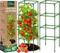 Riare 2 Pack Square Tomato Cages for Garden Plant Support- 60 Inch Heavy Duty Tomato Cage Garden Stakes Tomato Trellis for Climbing Plants Vegetables Flowers Outdoor Indoor