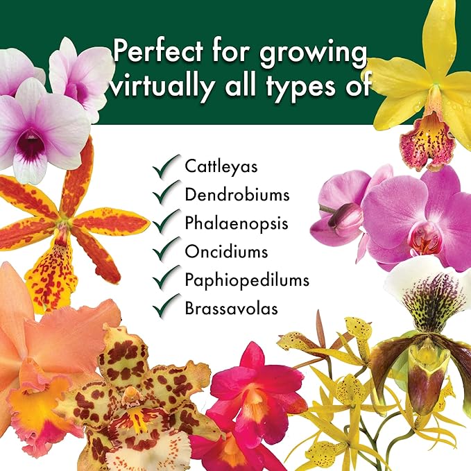 Better-Gro Special Orchid Mix - Premium Grade Orchid Bark Potting Mix for Potting, Repotting, Enhanced Drainage, Air Flow & Root Ventilation, Ideal for Phalaenopsis, Cattleyas, Dendrobiums - 4 Quarts