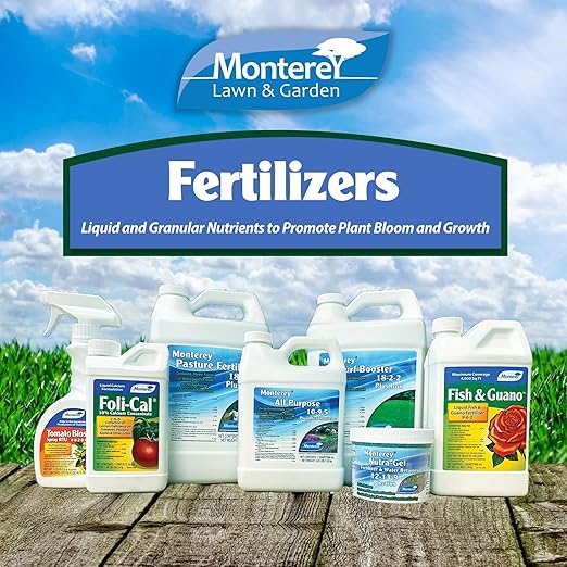 Monterey Fish & Grow 9-6-2 Fertilizer Liquid Plant Food for Houseplants, Trees, Vegetables & Ornamentals – Foliar Spray or Soil Drench – with Measure Spoon - 1 Gallon