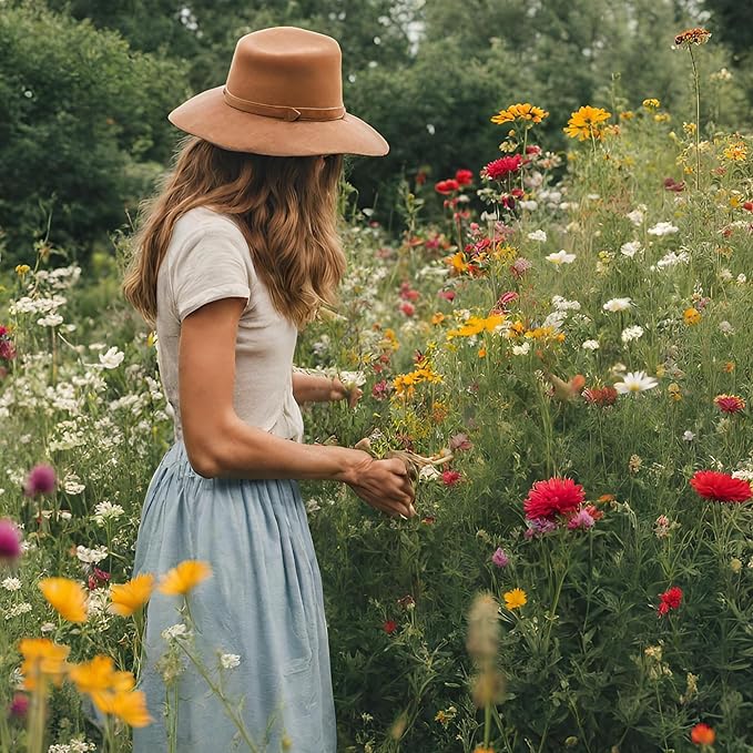 Created By Nature Indiana Wildflower Seed Mix, 16 Flower Varieties, 40,000 Seeds