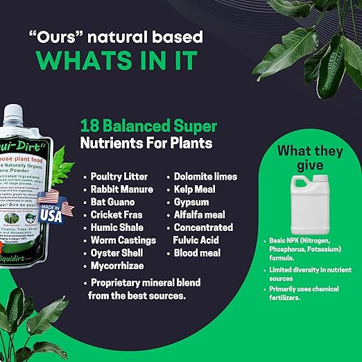 Natural Organic Fertilizer – Recreational Indoor Rare Gardens and Farms – Buds Blossoms and Leaves Superior Growth – 50 Gal Mix NPK Stabilized Growth