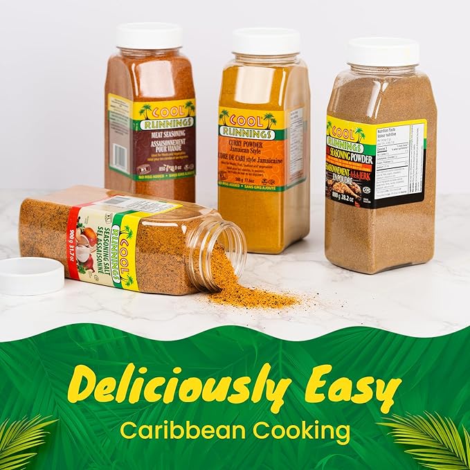 Cool Runnings Jerk Seasoning 800g - Bold and Spicy Jamaican Style Seasoning for Marinating, Grilling, Baking and Roasting Chicken, Pork, and Seafood