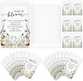 Fumete 75 Pcs Baby in Bloom Seed Packet Favors Wildflower Baby Shower Self Adhesive Envelopes for Guests Flower Packet Kraft Mini Organizer Decorations for Party Gift Favors, No Seeds