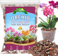 Riare 6QT Orchid Potting Mix, Natural Orchid Bark Potting Mix Soil Medium with Pine Bark and Perlite, Premium Orchid Repotting Kit for Phalaenopsis Dendrobiums, Enhanced Drainage & Root Expansion